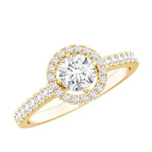 0.4 Carat Lab Grown Diamond Engagement Ring with Halo
