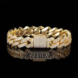 10MM Cuban Link Bracelet In Gold