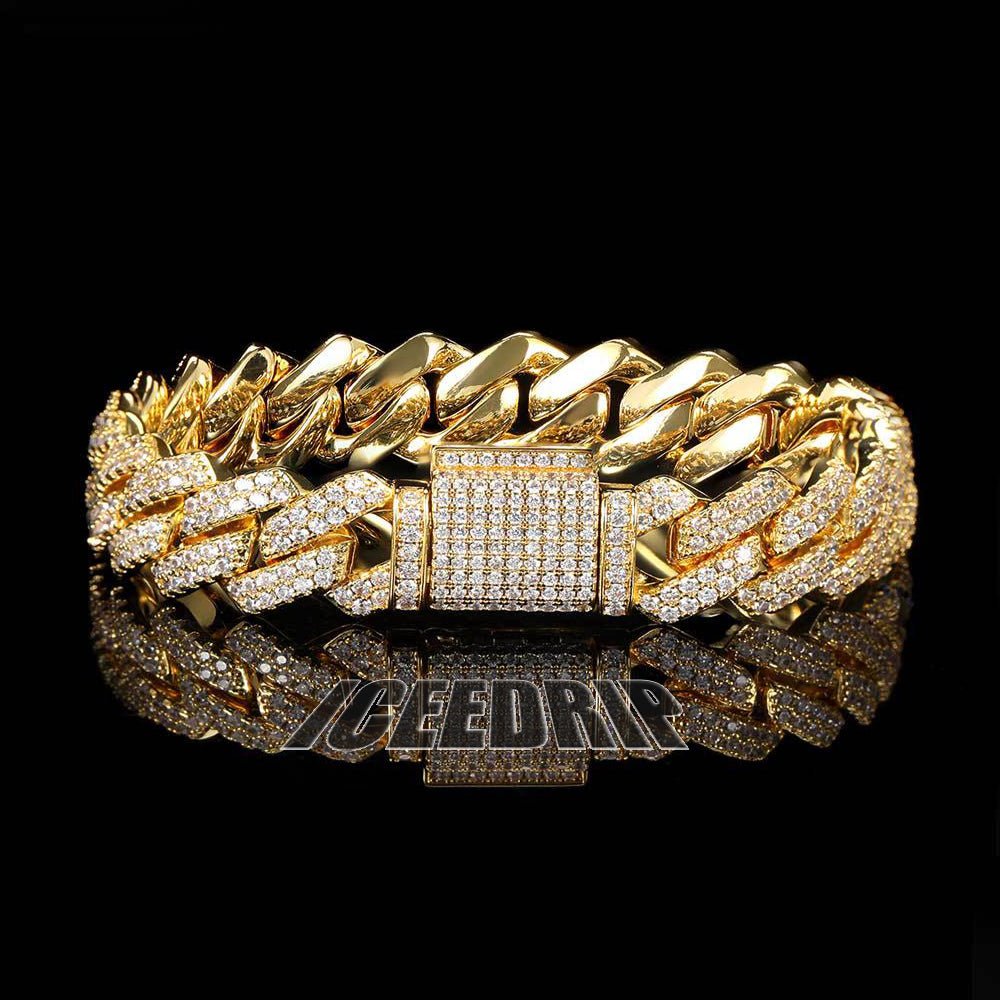 10MM Cuban Link Bracelet In Gold