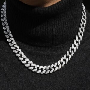 12mm Iced Out Cuban Link Chain