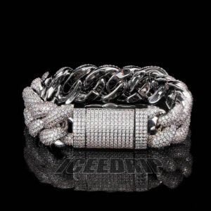 15mm 5-Row Iced Cuban Bracelet