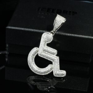 18K Gold-Plated Disabled Sign Necklace