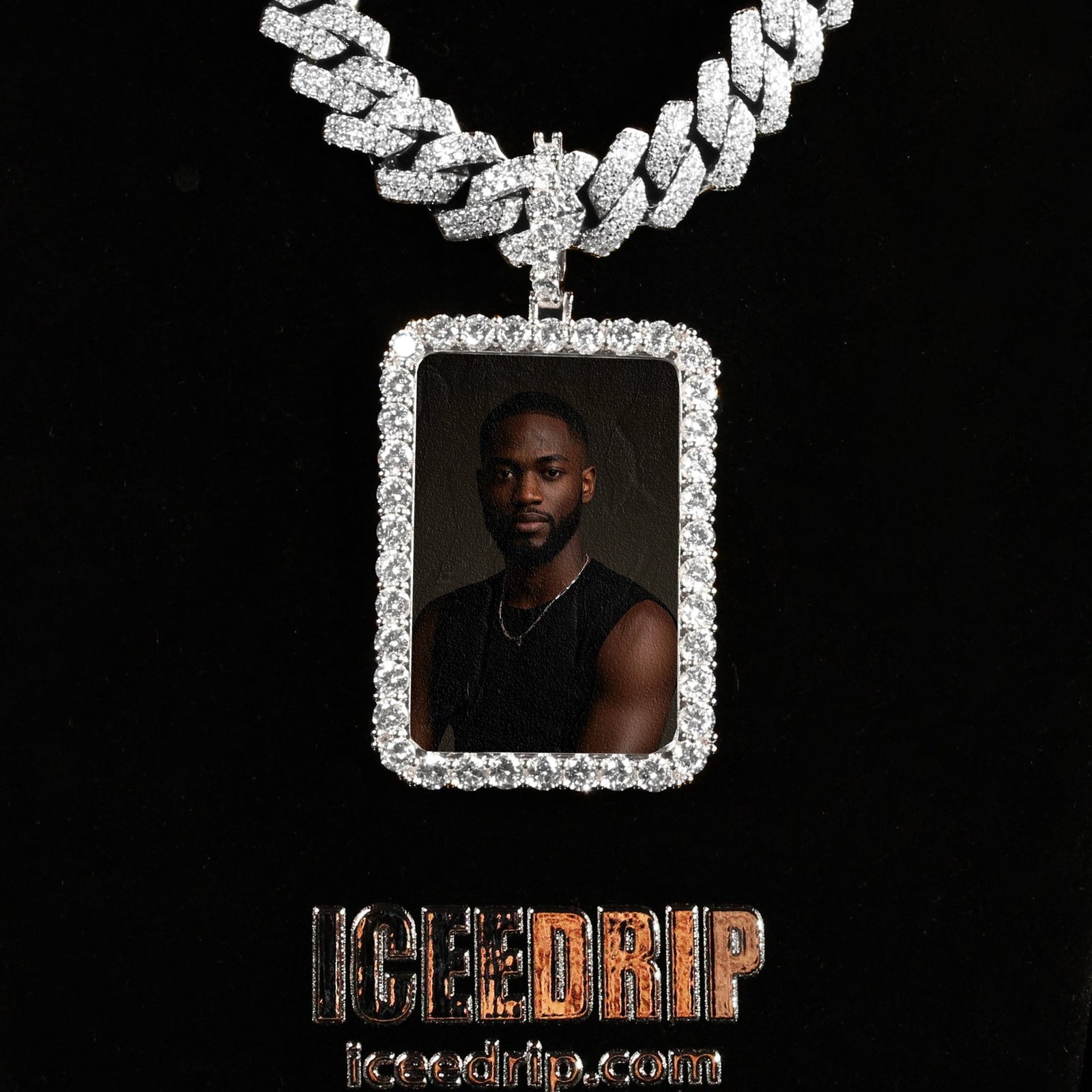 3D Custom Square Picture Pendant