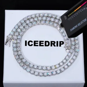 5MM S925 & VVS Moissanite Tennis Chain White Gold