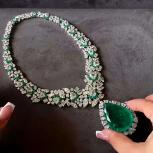 African Turquoise Jewelry Set Zircon Crystal — Turquoise | KIMLUD
