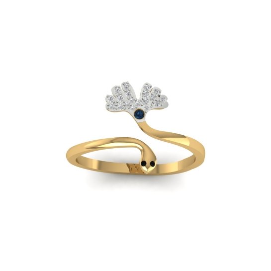 Aiza Stone And Diamond Ring
