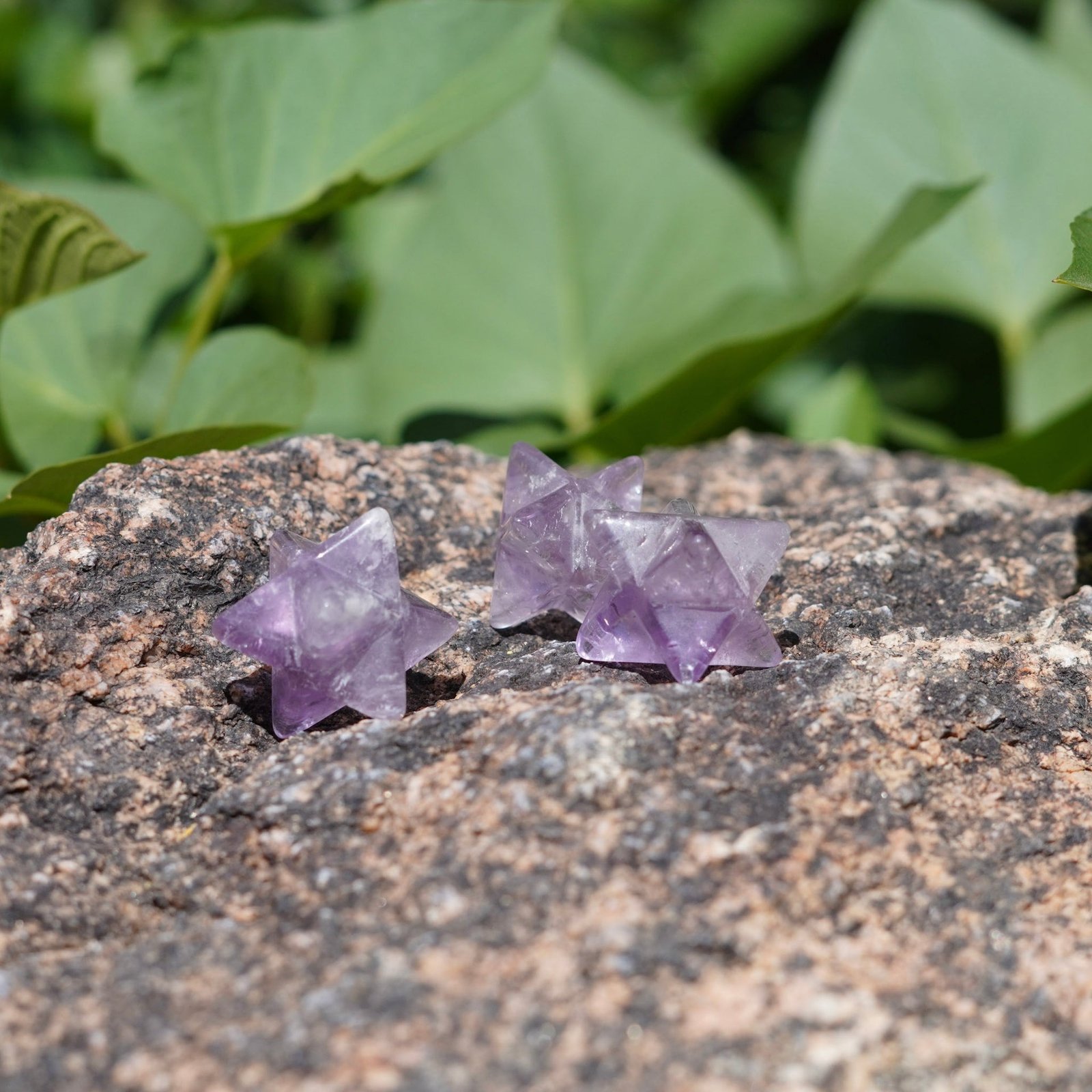 Amethyst Crystal Merkaba Carvings from Brazil Amethyst Crystal Merkaba Carvings from Brazil
