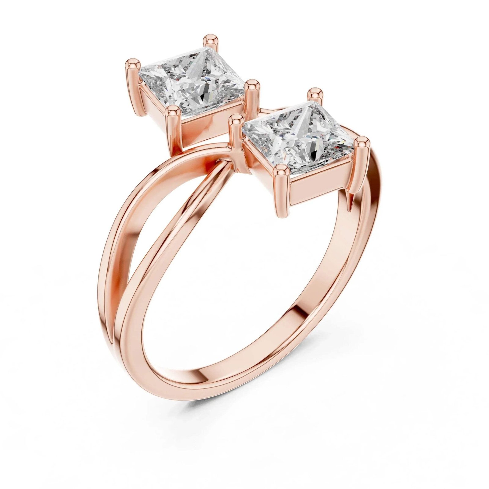 AUREVIA Toi Et Moi Lab Grown Solitaire Diamond Ring