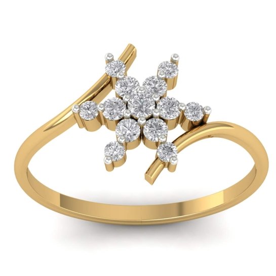 Avika Gold and Diamond Ring