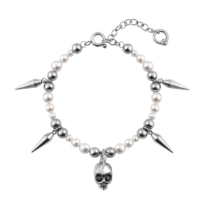 Beaded Siren Skull Bracelet
