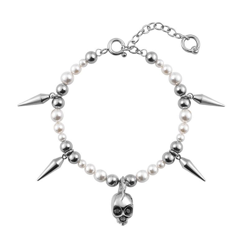 Beaded Siren Skull Bracelet Beaded Siren Skull Bracelet