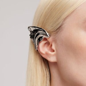 Black Gloves Witch Cat Elf Earhook