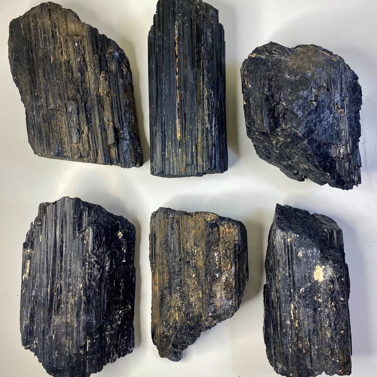 Black Tourmaline Crystals Chunky Rods from Indonesia – Medium Size