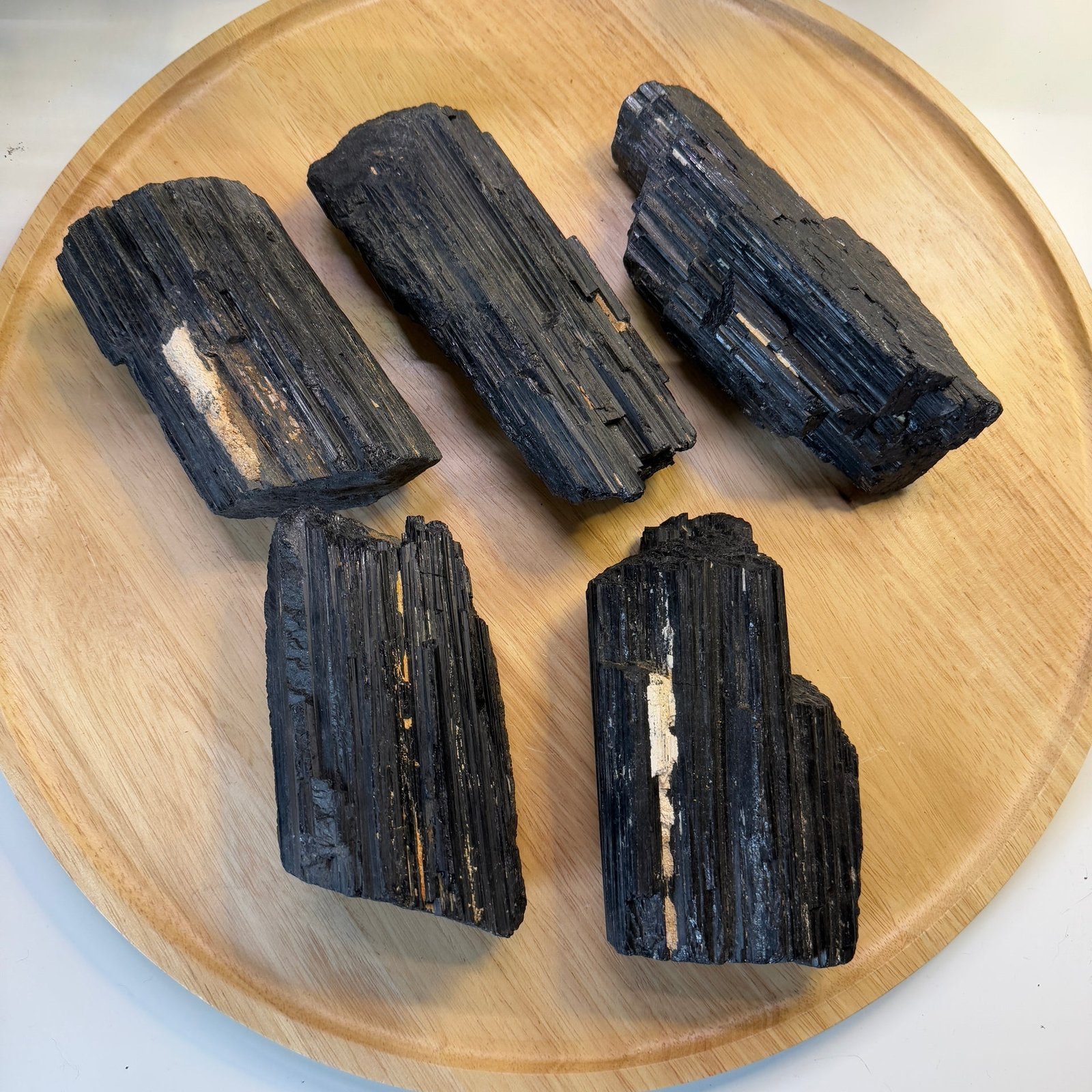 Black Tourmaline Display Crystals Chunky Rods from Indonesia – Extra Large Size