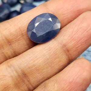 Blue Sapphire Faceted Gemstones : Radiant Azure Treasures | Loose Gemstones | Crystals & Gems for Jewelry - ONE PIECE ONLY
