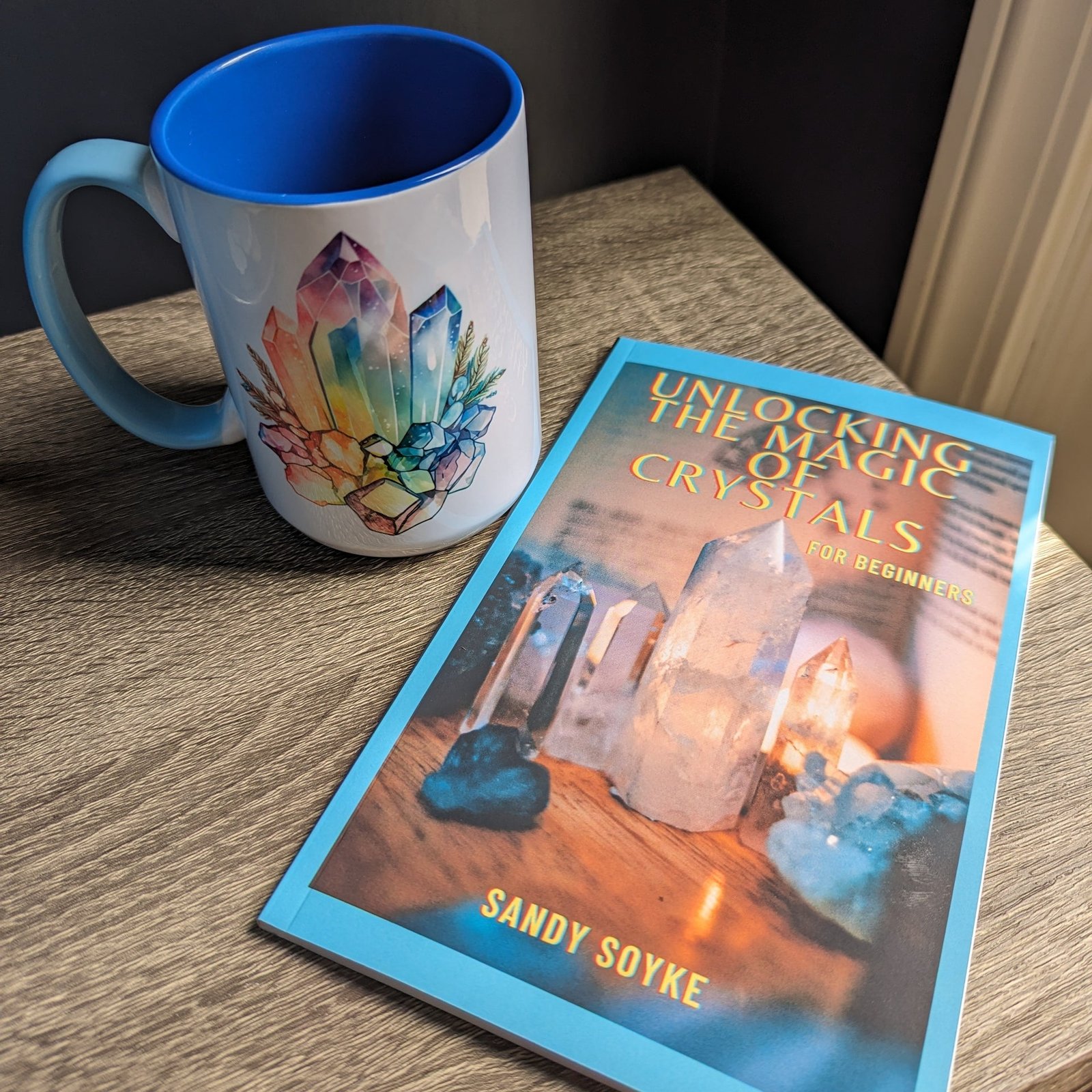 Book with Crystal Mug Gift Set ~ Book of Unlocking the Magic of Crystals, Signed Copy Book with Crystal Mug Gift Set ~ Book of Unlocking the Magic of Crystals, Signed Copy
