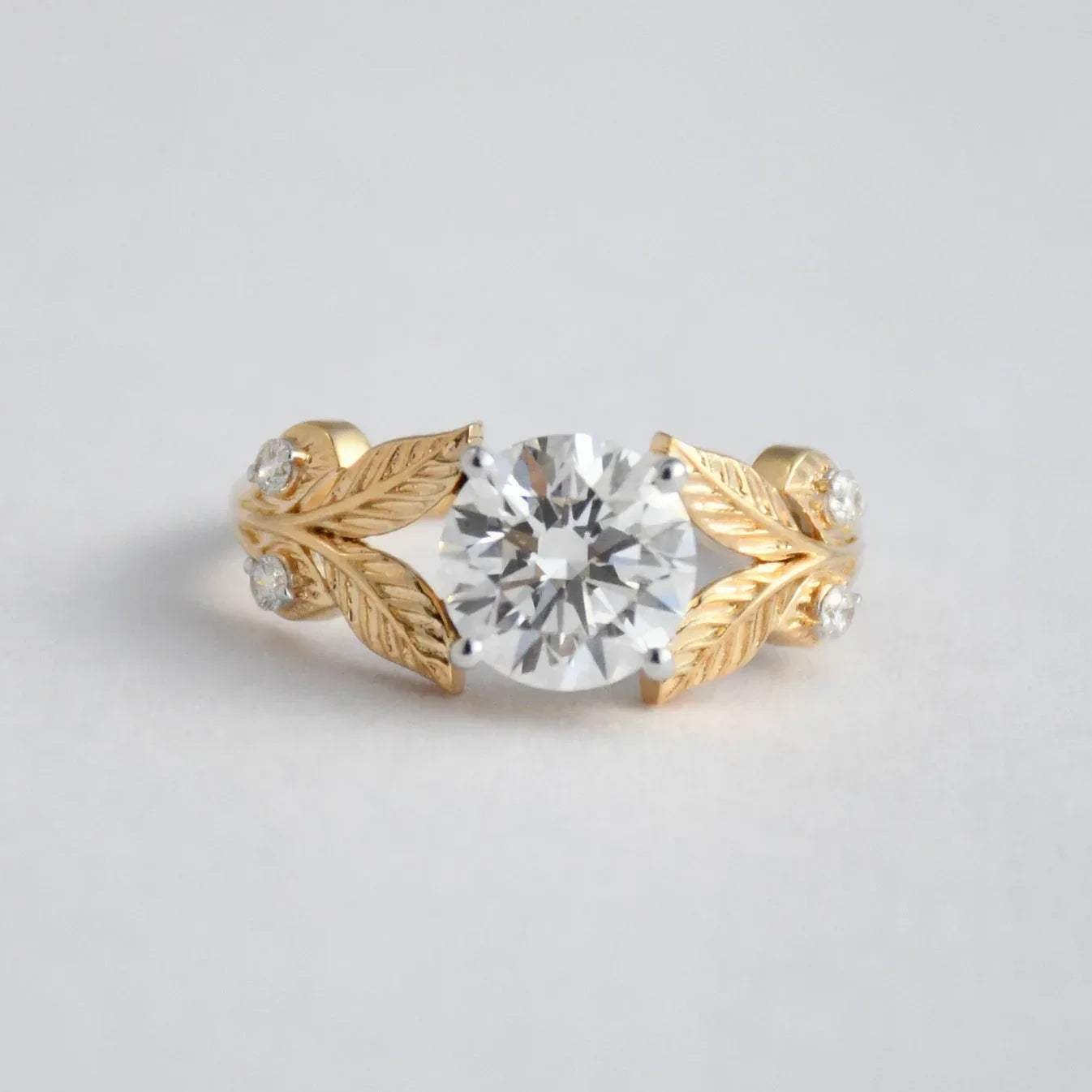 Botanical Solitaire Lab Grown Diamond Ring