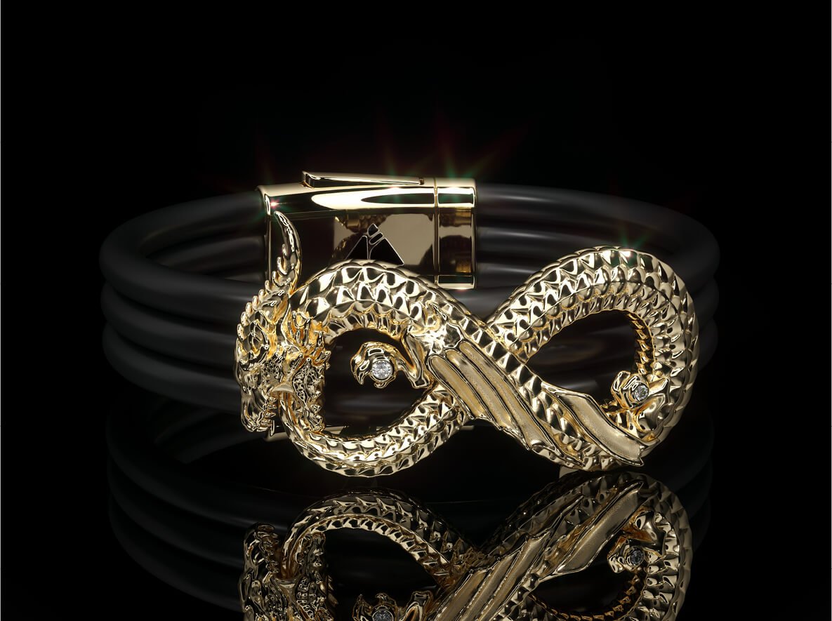 BRACELET OUROBOROS YG