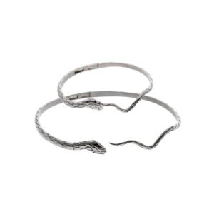 Bundle Sale Empty Town Snake Neck Ring Bangle Set