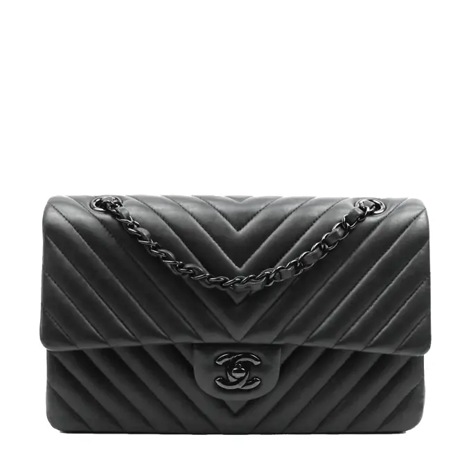 Chanel Classic Chevron So Black | Designer-Inspired Bag