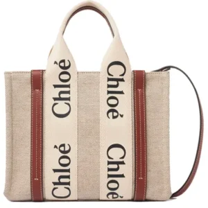 Chloé Small Woody Tote Bag with Strap | Spacious Tote Bag