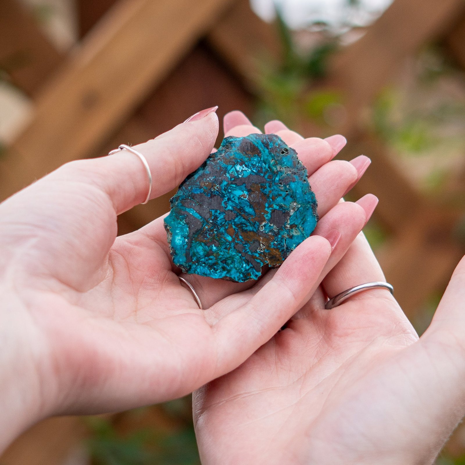 Chrysocolla with Shattuckite from Mexico