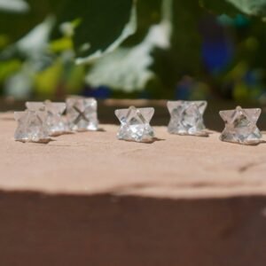 Clear Quartz Merkaba Crystal Carvings from Brazil
