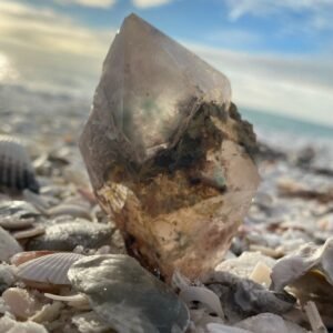 Collectors Edition Very Rare Genuine Blue Ajoite Quartz Natural point From Messina, South Africa