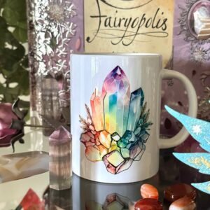 Crystal Guru Tea & Coffee Mug with White Handle