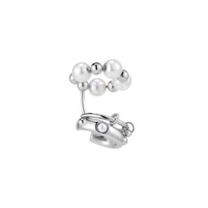 Crystal & Pearl Combination Ear Clip
