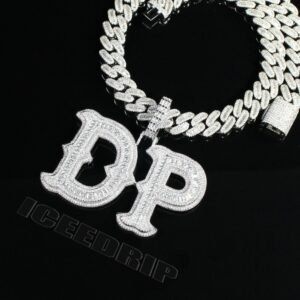 Custom Thorns Baguette Letters Pendant