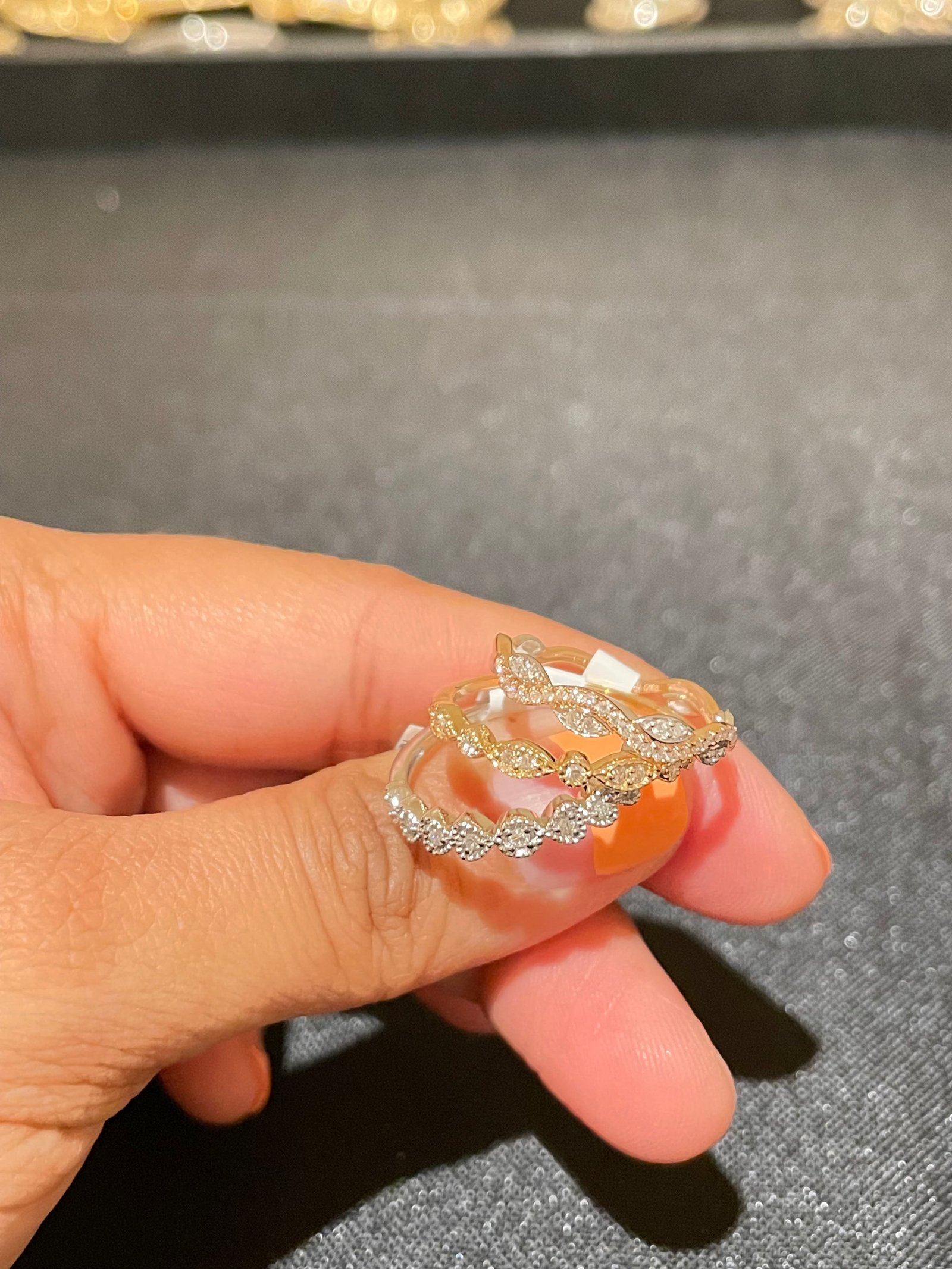 Customizable Diamond Stackable Rings in 14KT Gold – 0.10 to 3.90 CTW