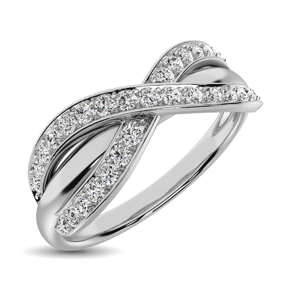 Diamond Crossover Ring In 10kt Yellow Gold – 0.40 Carats