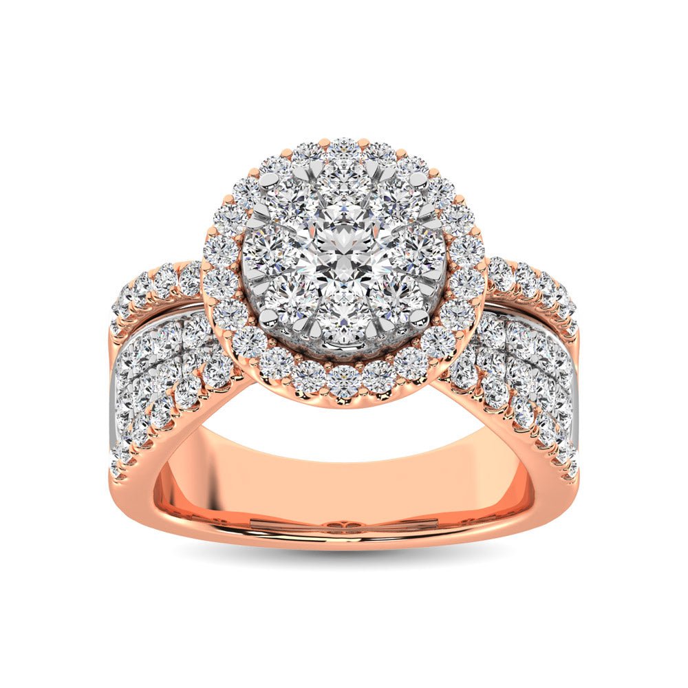 Diamond Engagement Ring 1.00 Carats 14KT Gold