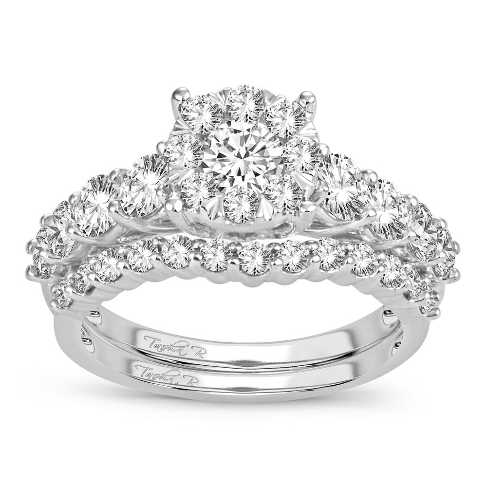 Diamond Engagement Ring and Wedding Band Set – 2.00 Carats in 14KT Yellow Gold