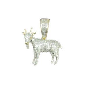 Diamond Goat Pendant - 0.34 Carats in 10KT Yellow Gold