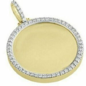 Diamond Photo Memory Pendant - 0.65 Carat in 10KT Yellow Gold