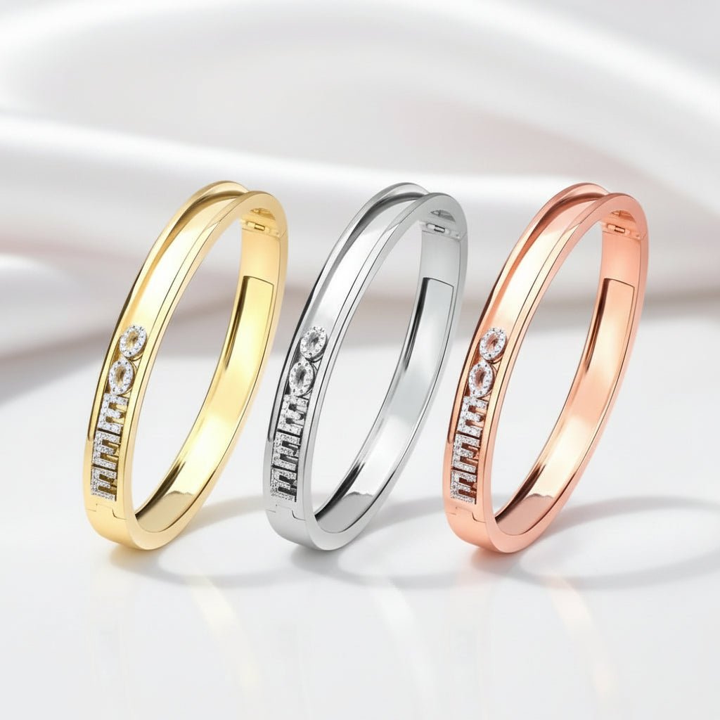 DIY Sliding Personality Roman Numeral Bangle