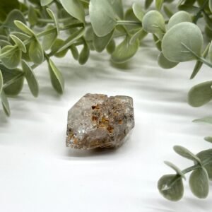 Double Terminated Herkimer Diamond Quartz Crystal with Rainbows and Inclusions ~ New York