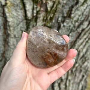 Dreamy Inclusions! Shamanic Dream Quartz Large Seer Stone Partially Polished From Brazil