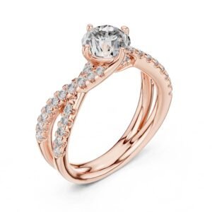 Elowen Twist Lab Grown Solitaire Diamond Ring