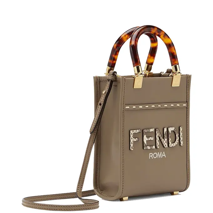 Fendi Small Sunshine Shopper | Spacious Tote Bag