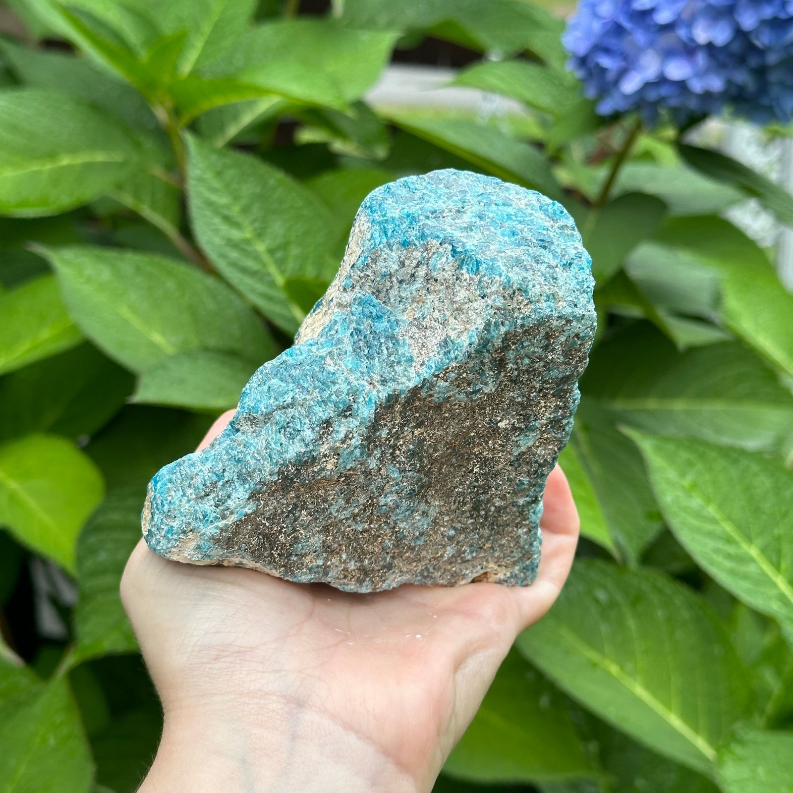 Genuine Blue Apatite Specimen From Madagascar