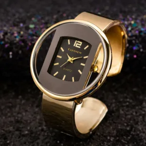 Gold-Tone Stainless Steel Bangle Watch Dress Quartz — Gold | KIMLUD