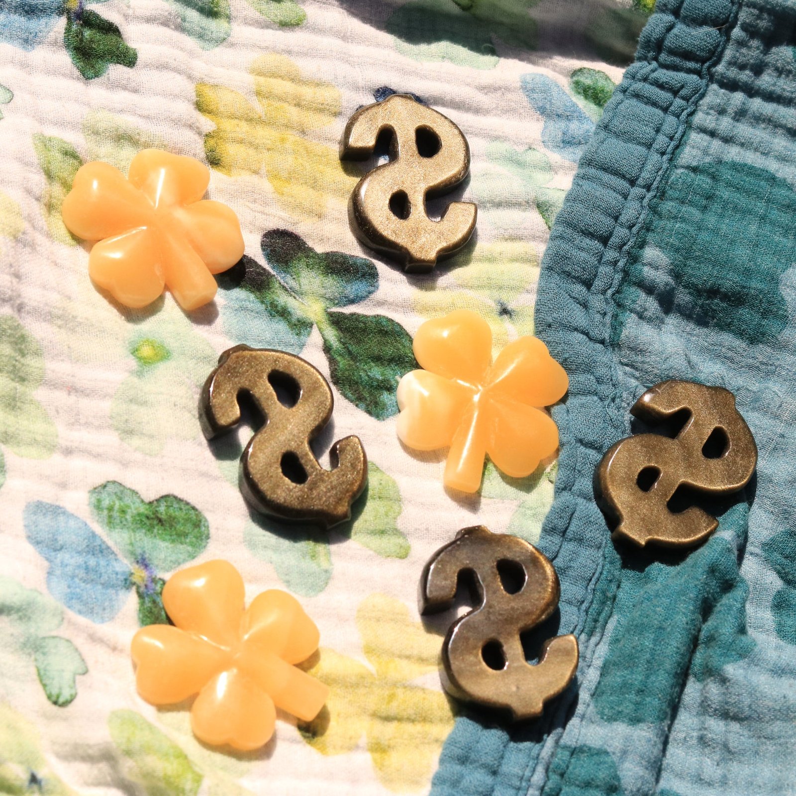 Golden Sheen Obsidian Dollar Sign Crystal Carved Charms