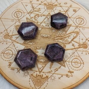 Gorgeous Ruby Crystal Polished Hexagon