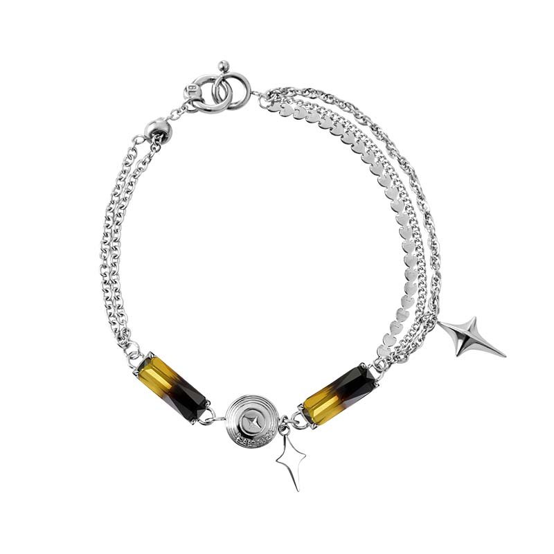 Gradient Tourmaline Bone Record Bracelet Gradient Tourmaline Bone Record Bracelet