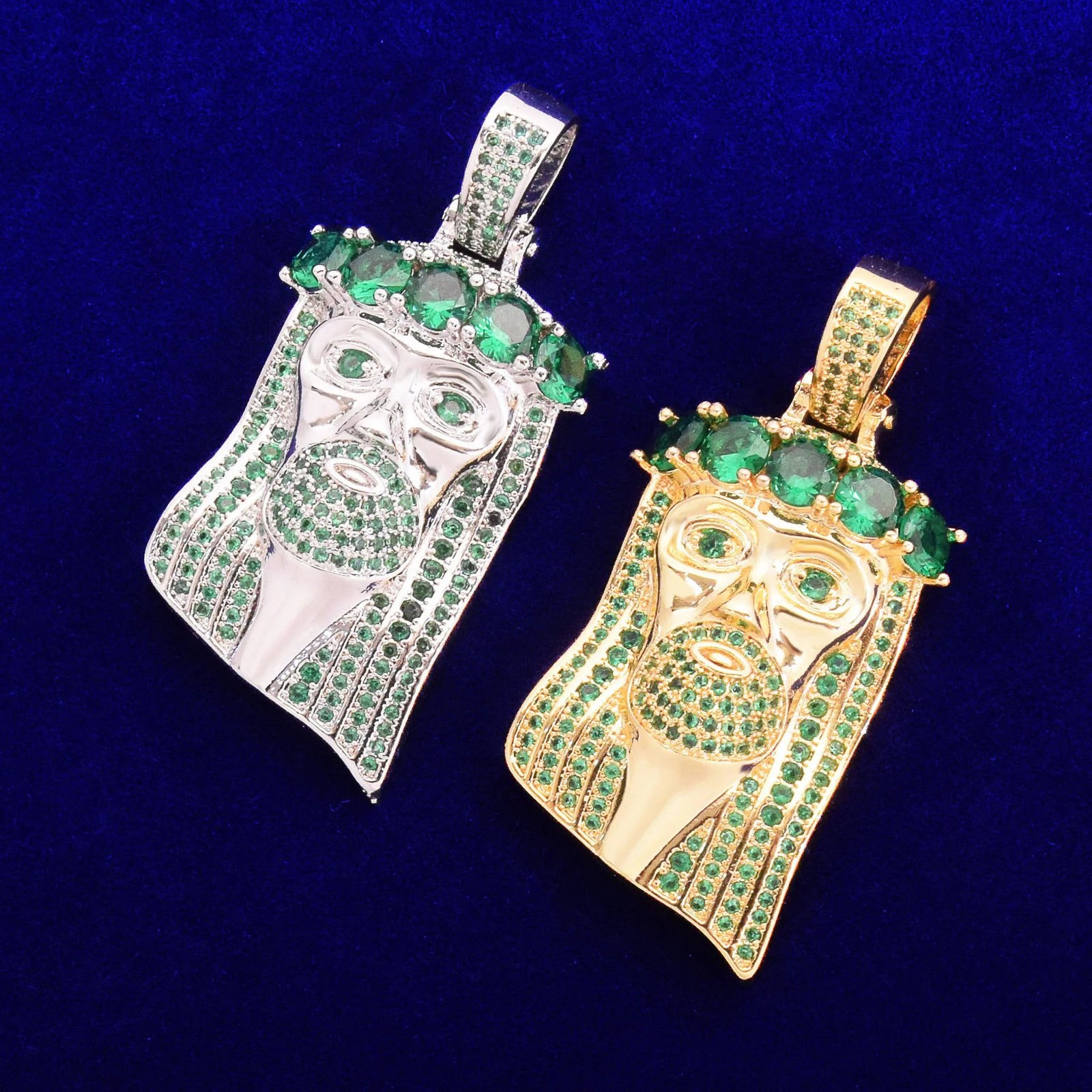 Green Jesus Necklace