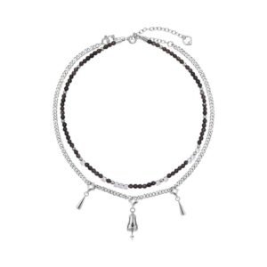 Guardian Bell Double-Layer Pendant Necklace