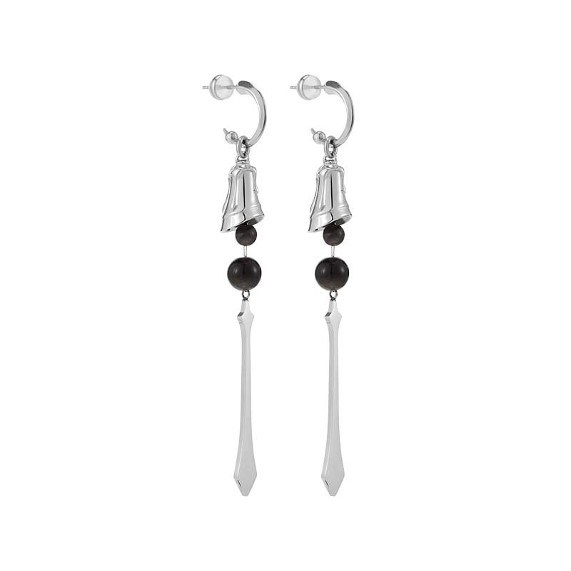 Guardian Bell Long Stud Earrings Guardian Bell Long Stud Earrings